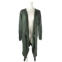 スライ SLY STANDARD カーディガン ニット トッパー ショールカラー 長袖 ロング F 緑 グリーン /AO11