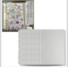 ★ppシート シール台紙 6穴 リフィル 剥離紙 プラ板 シール帳 はがせる 半透明 バインダー 手帳 ミニ (A7)