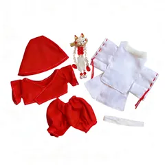 15cmぬいぐるみ用 labubu用 17cmラブブ用 ちびぬい 着せ替え服 ぬい服 コスチューム 陰陽師 狩衣 6点セット