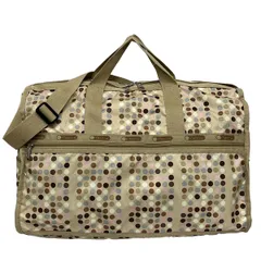 LESPORTSAC(レスポートサック) ボストンバッグ - ベージュ×ピンク×マルチ 2way/ドット柄/本体ロックなし
