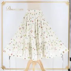 フォークダンス 衣装 スカート ホワイト系 花柄 小花柄 チロリアン チロルスカート カントリー レース 爽やか カラフル かわいい 華やか ダンス衣装 イベント 練習 レッスン ピンク系 レッド系 イエロー系 ブルー系 グリーン系