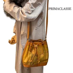プリマクラッセ　PRIMACLASSE　巾着型レザーショルダーバッグ