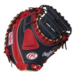 Rawlings 軟式グローブ 黒/赤 左投げ用 - メルカリ