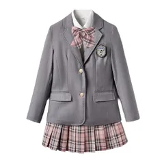 [SUAIARTCOLE] 卒業式 正統派ガールズ スカートスーツ 女の子 フォーマル スーツ 入学式 女子 中学生 高校生 jk 制服 学生服 (スクールブレザー ジャケット/シャツ/スカート/ネクタイorリボン/ワッペン) 卒服 受験 面接★m
