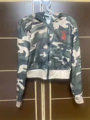 ミリタリー カモフラ ジップアップ