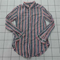 ◇ Θ アングリッド Ungrid ストライプシャツ 綿100% 長袖シャツ レディース Fサイズ E  【1601210004742】