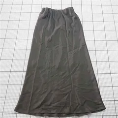 ◇ Θ チャオパニックティピー CIAOPANIC TYPY サテンロングスカート ブラック系 レディース M E  【1601210005640】