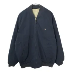 LACOSTE ラコステ リバーシブル ブルゾンジャケット チェック ネイビー(メンズ M相当)中古 古着 X2795