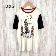 ギャングスタービル 総柄プリント ニットTシャツ スカル デビル 