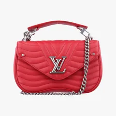 ルイヴィトンLouis Vuittonニュー ウェーブ チェーンMM エカルラート レザー M51943 NZ3108 ICチップ