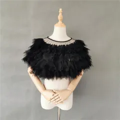 二の腕カバー 肩隠し ボレロ ショール カラードレス 発表会 演奏会 コンサート ブラック 黒 フリル パーティー フォマール チュール 露出を