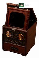 韓国時代劇 鏡台 化粧箱 韓国工芸品 金具装飾 李朝家具 ジュエリー