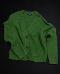 ユニクロ U グリーン カラー カーディガン