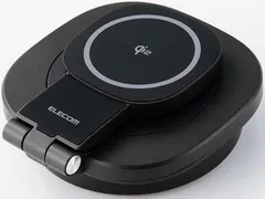 【新品・5営業日で発送】ELECOM エレコム Type-Cドッキングステーション／2in1Qi2スタンド付／ブラック(DST-Q041BPBK)