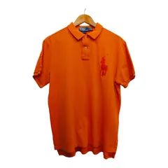 POLO RALPH LAUREN ポロラルフローレン 半袖ポロシャツ サイズL オレンジ コットン100% 中国製 アメカジ