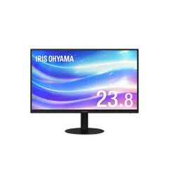 【公式】モニター 23.8インチ pcモニター 90度 回転 ディスプレイ パソコンモニター 新品 スピーカー内蔵 アイリスオーヤマ ピボット DT-KF235P-B * 安心延長保証対象のサムネイル