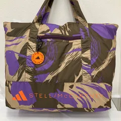 9031　adidas　STELLAMcCARTNEY　アディダス　ステラマッカートニー　ボストンバッグ　トートバッグ　大きめ　大容量　軽量　カジュアル　シンプル　きれいめ　スポーティー　スポーツ　ベージュ　パープル