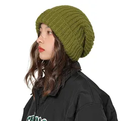 [SIVAN] ニット帽 メンズ レディース 冬 防寒 【究極の防寒対策・大きいサイズの決定版・ふんわり肉厚な生地感・小顔効果 】 暖かい 肌に優しい 伸縮性 柔らかい 抗菌防臭 ニット帽子 防寒ニット帽 帽子 無地 シンプル 通勤通学 フリーサイズ 男女 1