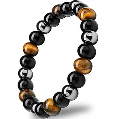 【金運 仕事運 厄除け】 CCopan ブレスレット メンズ レディース 人気 パワーストーン 天然石 数珠 ギャンブル運 魔除け お守り 強力 (3種8ｍｍ) 0