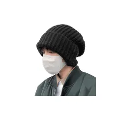 [MOWO] ニット帽 メンズ レディース 帽子 冬 【大きいサイズ・保温性Max・ファッション感】 防寒帽子 ビーニー ニットキャップ 保温 防風 厚手 暖かい 小顔効果 トレッチ性 柔らかい おしゃれ 男女兼用 街ブラ・スポーツ・通勤通学・旅行 54- 0