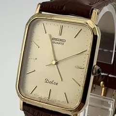 SEIKO 7731-5240 セイコー　 DOLCE ドルチェ スクエア　ANTIMAGNETIC 60G メンズ　ボーイズ　腕時計 稼働品 電池交換済【T321】