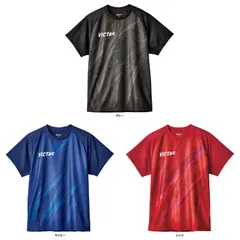 ヴィクタス VICTAS 卓球 V-NTS413 ゲームシャツ トップス 吸汗速乾 部活 トレーニング 練習 試合 大会 ユニセックス  532401 9000 レッド