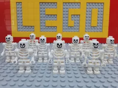 ☆骸骨☆ レゴ ミニフィグ 大量10体 ガイコツ スケルトン ドクロ 骨 LEGO 人形 ハロウィン
