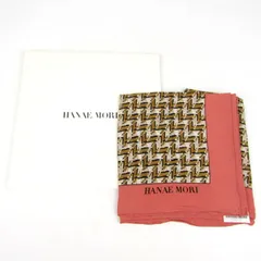 ハナエモリ スカーフ シルク 日本製 ブランド レディース ピンク HANAE MORI 森英恵 【中古】のサムネイル