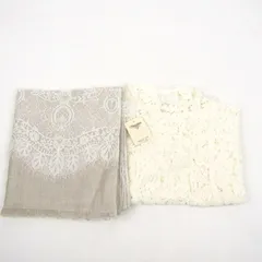 近沢レース店 ショール レースボレロ 2点セット 未使用 ストール まとめて ブランド レディース Chikazawa LINEN STORE