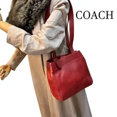 コーチ　COACH　オールドコーチ　USA製　レッドグラブタンレザー　レキシントン　ショルダートートバック　4157