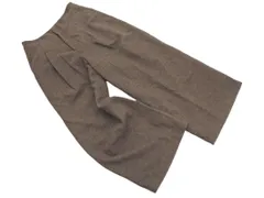 COMME CA MODELS コムサモデルズ ウール混 ヘリンボーン ワイド パンツ size9/グレーｘ茶 ◇■ レディース