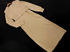 LOWRYS FARM ローリーズファーム フリンジ ベスト 付き ニット ワンピース sizeF/ベージュ ◇■ レディース