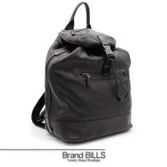 PRADA プラダ バックパック リュック トートバッグ VZ0064 ソフトカーフレザー ブラック シルバー金具