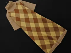 QUEENS COURT クイーンズコート ウール混 ハイネック ニット ワンピース size2/ベージュ ◇■ レディース