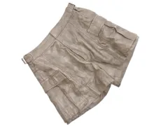 MOUSSY マウジー フェイクレザー ショート パンツ size1/チャコールグレー ◇■ レディース