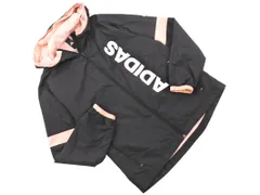 adidas アディダス 切替 ジップアップ パーカー sizeS/黒 ◇■ レディース