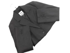 ZARA ザラ ストライプ クロップド テーラード ジャケット sizeS/グレー ◇■ レディース