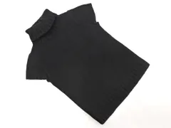 NATURAL BEAUTY BASIC ナチュラルビューティーベーシック ウール混 フレンチスリーブ タートルネック ニット セーター sizeM/黒 ◇■ レディース