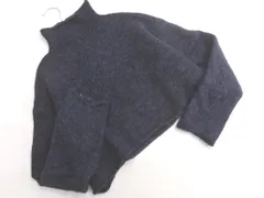 ZARA ザラ ウール混 ボトルネック ショート丈 ニット セーター sizeS/紺 ◇■ レディース