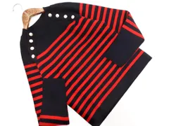 ZARA ザラ ボーダー ニット セーター sizeM/濃紺ｘ赤 ◇■ レディース