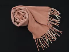 CLATHAS クレイサス 花柄 チェック マフラー ピンク ◇■ レディース