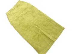 GLOBAL WORK グローバルワーク コーデュロイ スリット ロング スカート sizeL/緑 ◇■ レディース