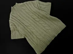 ZARA ザラ ケーブル編み ハイネック ニット セーター sizeS/薄緑 ◇■ レディース