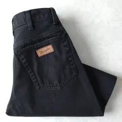 ■古着 Wrangler ユーロラングラー ブラックジーンズ デニムパンツ REGULAR FIT 黒 W30L32【L5512】