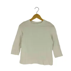 フォーティファイブアールピーエム 45rpm 裾ロゴ刺繍 七分袖 クルーネック Tシャツ レディース JPN：2 