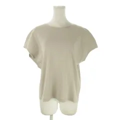 23区 オンワード樫山 カットソー 38 ベージュ 無地 ラウンドネック 半袖 /AO19 ■GY99