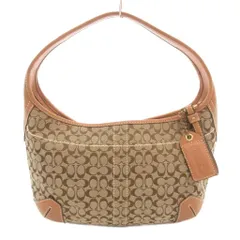 コーチ COACH 10776 ミニシグネチャー ハンドバッグ ワンショルダー 肩掛け キャンバス レザー 茶 ブラウン /GV ■GY18