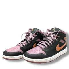 28.5cm NIKE AIR JORDAN 1 MID SE BLACK Sky J Orange FB9911-008