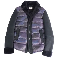 美品 エンメティ EMMETI ジャケット ダウンジャケット ムートン切り替え