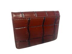 HERMES エルメス カルヴィ アリゲーター カードケース ブラウン Z刻印